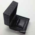 Black Faux Leather Packing Cufflink Box For Gift